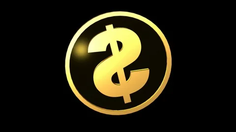 Rotating coin Stock Footage 107230307