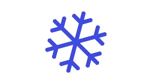 Rotating cold temperature symbol pattern (simple graphic) Vídeos de archivo 155384845
