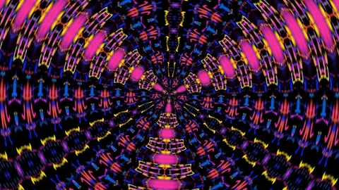 Rotating Color Shapes Video stock 124210128