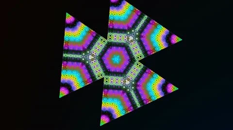 Rotating color triangles Stock Footage 8981276