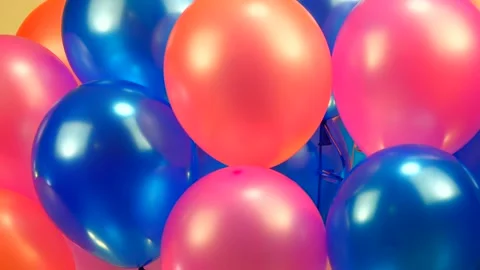 Rotating colored balls on white background Stock Footage 85556935