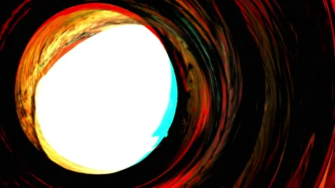 Rotating Colored Circles with white center Abstract Background Stock Footage 86030248