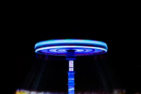 Rotating colored lights Stock Photos