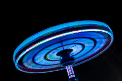 Rotating colored lights Stock Photos