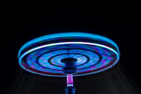 Rotating colored lights Stock Photos