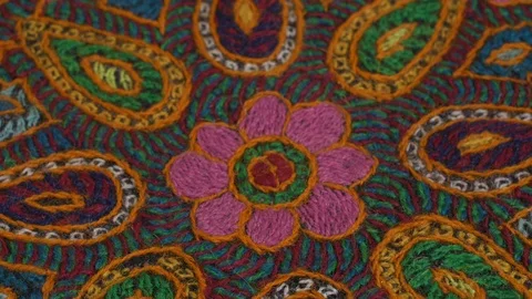 Rotating colorful carpet Stock Footage 103054167