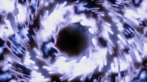 Rotating colorful light on dark background, loop Stock Footage 126560654