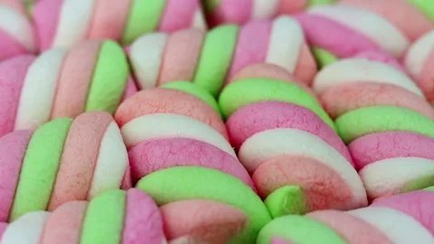 Rotating colorful marshmallows Stock Footage 167336897