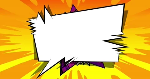Rotating in comic book speech bubble Stock Footage 166191243