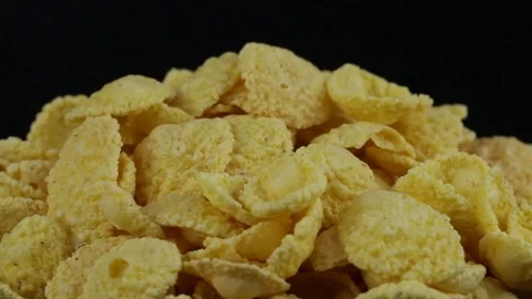 Rotating corn chips close up Stock Footage 73100498