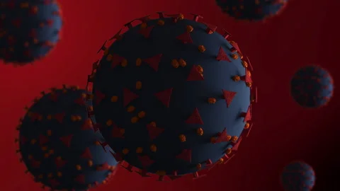 Rotating corona virus Stock Footage 153227251