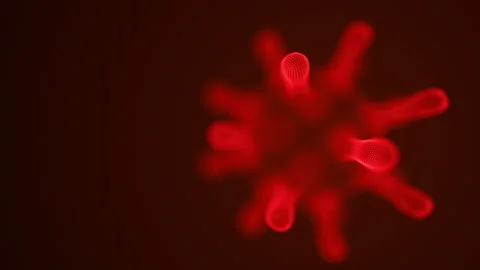 Rotating Coronavirus, virus strain of MERS-Cov. Stock Footage 141841287