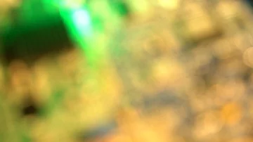 Rotating CPU circuit board with microprocessors and lights. C0053 Video stock 85775952