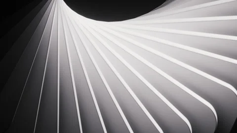 Rotating creative shapes geometries background, 3d rendering. Stock Footage 336827011
