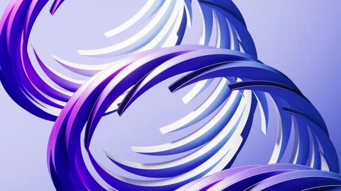 Rotating creative shapes geometries background, 3d rendering. Stock Footage 336829161