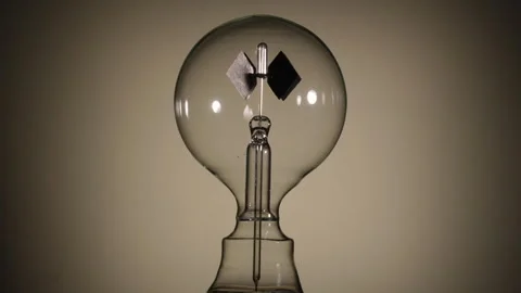 Rotating Crookes Radiometer, Light Mill on Bright Background Stock Footage 331100821