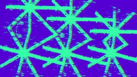 Rotating cross animation with retro Stock Footage 223805162