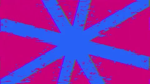 Rotating cross animation with retro Stock Footage 223805594