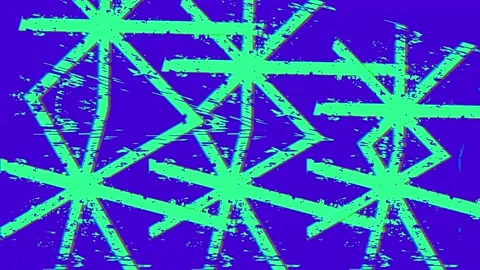 Rotating cross animation with retro Stock Footage 223806111