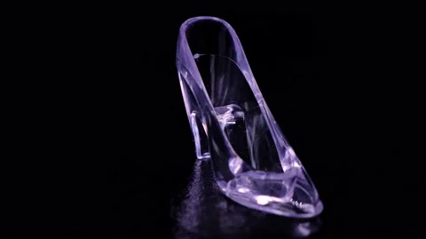 Rotating crystal or transparent glass Stock Footage 155690236