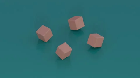 Rotating cubes 4K UHD 3D Motion Graphics Design 스톡 동영상 195941361