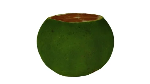 Rotating Cut Lime on White Background (Looping) Stock Footage 146815028