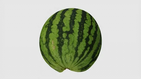 Rotating Cut Watermelon Transparent Background (Looping with Alpha Channel) Stock Footage 146878134