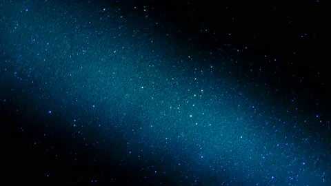 Rotating dark background with blinking stars. Two intersecting beams of light 스톡 동영상 239242878