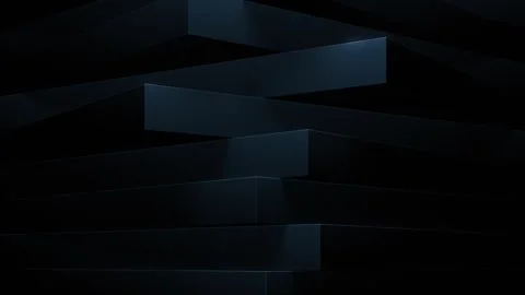 Rotating Dark Blue Corporate Structure Stock Footage 320018767