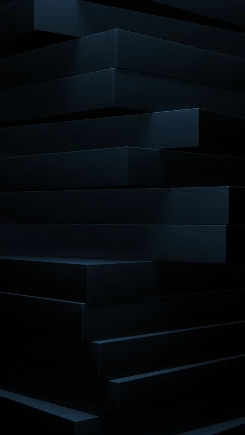 Rotating Dark Blue Corporate Structure Stock Footage 320018776