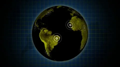 Rotating dark Earth Stock Footage 10727192