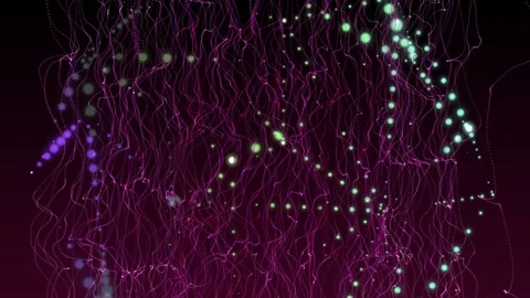 Rotating Dark Mesh Matrix Stock-Footage 106948910