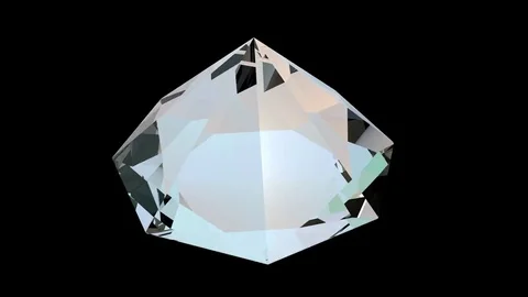 Rotating diamond 4k Stock Footage 69903724