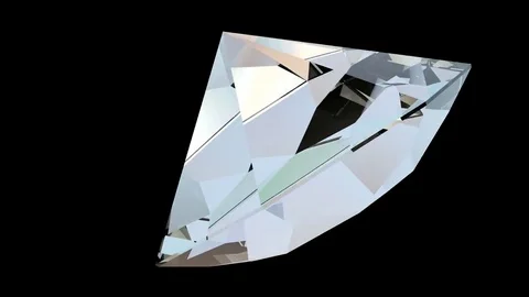 Rotating diamond 4k Stock Footage 70384232