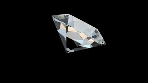 Rotating diamond 4k Stock Footage 70414266