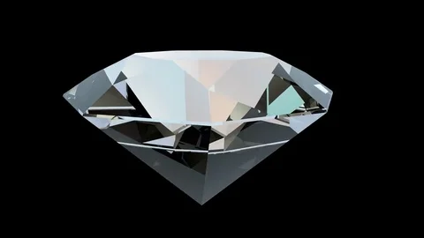 Rotating diamond 4k Stock Footage 70863265