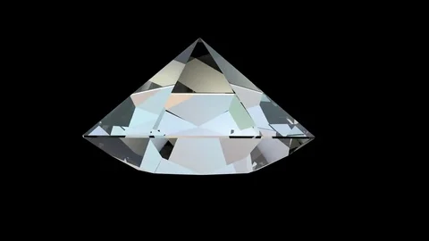 Rotating diamond 4k Stock Footage 70957087