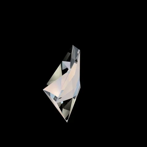 Rotating diamond crystal Stock Footage 69329842