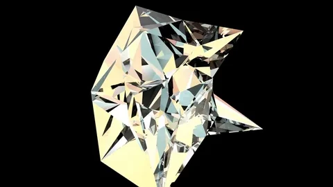 Rotating diamond crystal Stock Footage 70786045