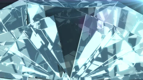 Rotating Diamond With Flare Stock Footage 185757115
