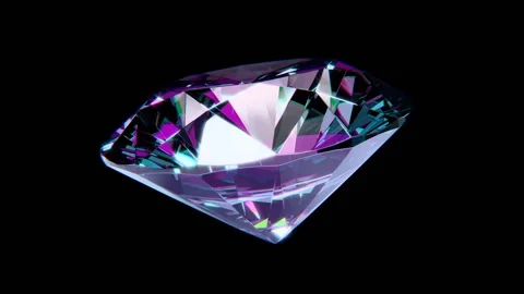 Rotating diamond Stock Footage 303095752