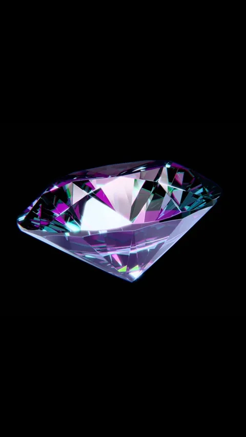 Rotating diamond Video stock 303097852