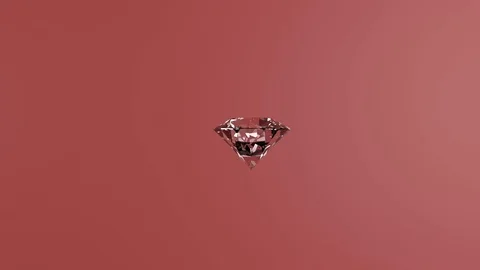 Rotating Diamond Fuchsia Stock Footage 113674085