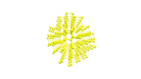 Rotating diamond molecule Stock Footage 114070039
