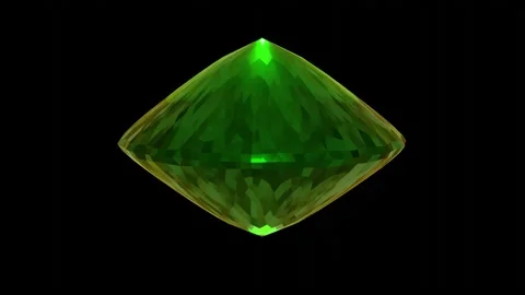 Rotating diamond. Seamless looping 3d animation render Stock Footage 171098955