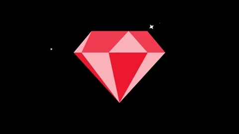 Rotating Diamond Shining Line Animation Green Screen Isolated 4K Stock Footage 334660429