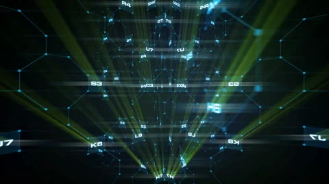 Rotating digital abstract 스톡 동영상 54135722