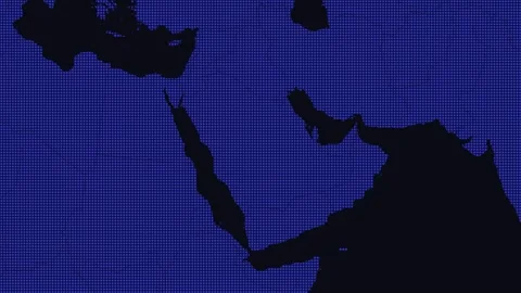 Rotating Digital Blue Globe Animation for Tech Presentations Stock Footage 345422334