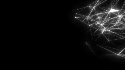 Rotating digital cloud in the corner of the screen. Stock Footage 102656096