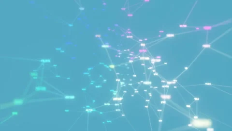 Rotating digital cloud.Global Computer Network. Software source code and program Stock Footage 100188539